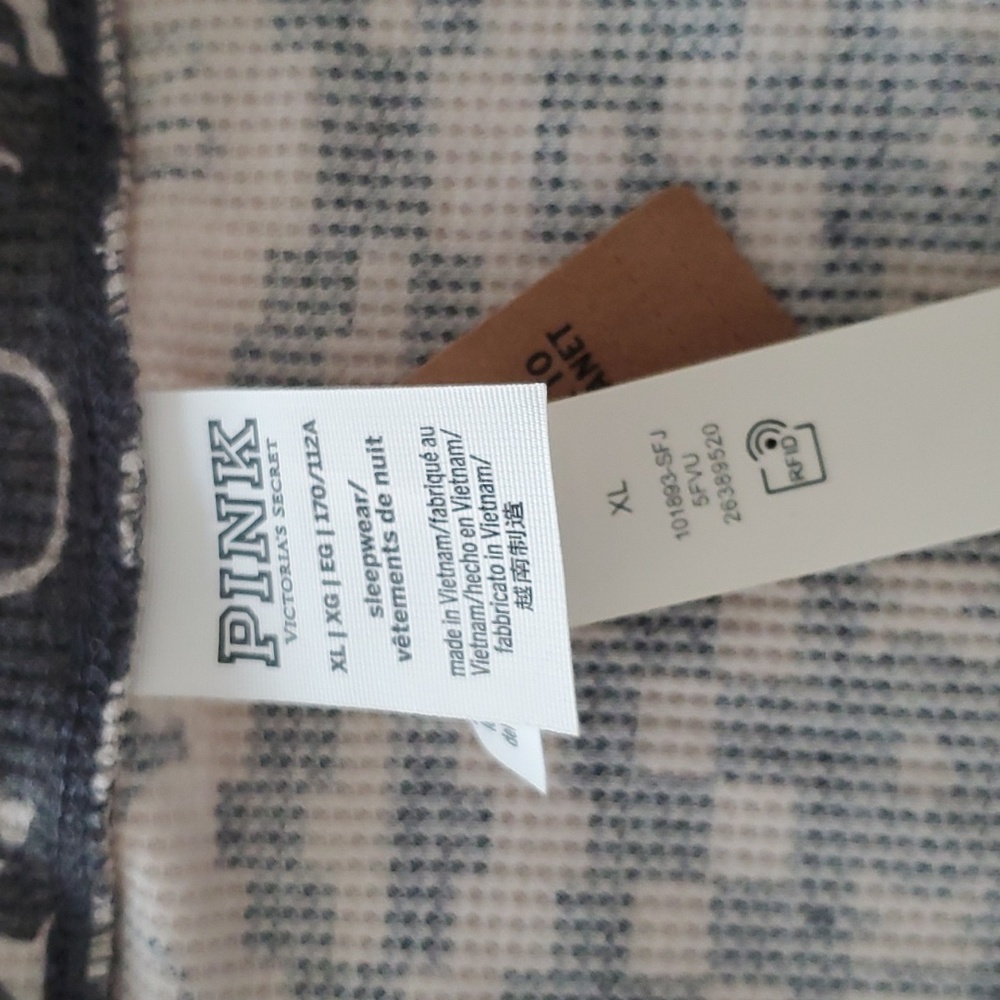 PINK Victoria's Secret Thermal Pajama Onesie sz XL - Picture 7 of 10